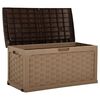 vidaXL Tuinbox 335 L PP rattan mokka-chocoladekleurig