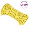 vidaXL Boottouw 4 mm 250 m polypropyleen geel