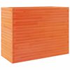 vidaXL Plantenbak 90x40x68,5 cm massief grenenhout wasbruin