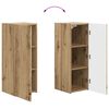 vidaXL Tv-meubelset Wandgemonteerd 2 pcs Artisan Eiken Bewerkt hout