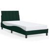 vidaXL Bedframe zonder matras "Hanko" 90x190 cm fluweel donkergroen