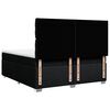 vidaXL Boxspring met matras stof zwart 200x200 cm