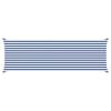 vidaXL Zonneschaduwzeil Blauw en Wit 6 x 2 m 100% Polyester Oxford