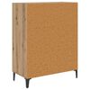 vidaXL Dressoir met lade Artisan Eiken 69,5 x 34 x 90 cm Bewerkt hout