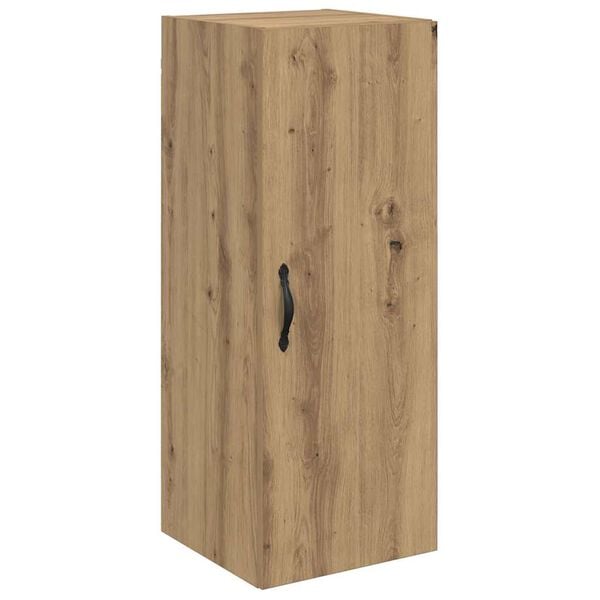 vidaXL Wandkast Artisan Eiken 34,5 x 34 x 90 cm Bewerkt hout