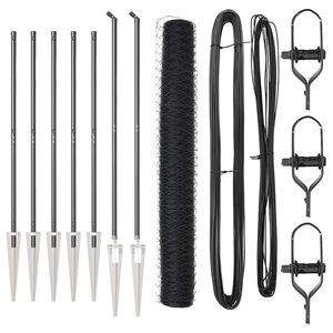 vidaXL Gecombineerd draadhek met spikes 10 x 1,4 m (B x H)