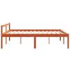 vidaXL Seniorenbed massief grenenhout wasbruin 160x200 cm