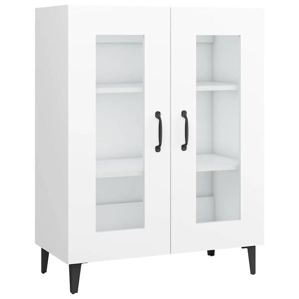 vidaXL Dressoir 69,5x34x90 cm bewerkt hout wit