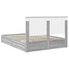 vidaXL Opslag bed met lade Grijs Sonoma 150 x 200 cm Bewerkt hout