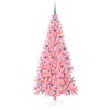 vidaXL Kerstboom met 300 LED met standaard Roze 210 cm PVC