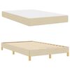 vidaXL Boxspringbed met matras Cr&egrave;me 120 x 190 cm Stof
