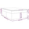 vidaXL Boxspring met matras fluweel donkergroen 160x200 cm