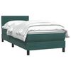 vidaXL Boxspring met matras fluweel donkergroen 100x210 cm