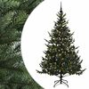 vidaXL Kunstkerstboom met kerstbal 180 cm 300 LED's Warmwit