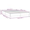 vidaXL Bedframe zonder matras stof lichtgrijs 140x200 cm