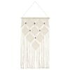 vidaXL Wandhanger macram&eacute; 40x80 cm katoen