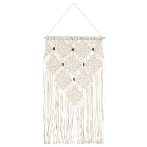vidaXL Wandhanger macram&eacute; 40x80 cm katoen