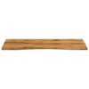 vidaXL Bureaublad met ronding 110x60x2,5 cm massief ruw mangohout