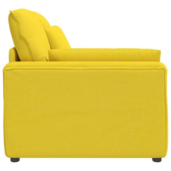 vidaXL Modulaire bank Armleuning eindmodule met kussens 100 cm