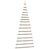 vidaXL Hangende kerstboom met topster 100x210 cm natuurlijke tak