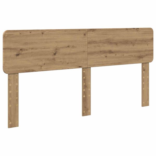vidaXL Hoofdbord Artisan Eiken 200 cm Bewerkt hout