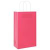 vidaXL Papieren zakken 250 st met hengsels 21x11x36 cm roze