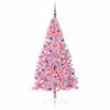 vidaXL Kunstmatig Voorverlicht Kerstboom met 300 LED Roze 180 cm PVC