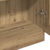 vidaXL Hoge kast 82,5x30,5x185 cm bewerkt hout artisanaal eikenkleur