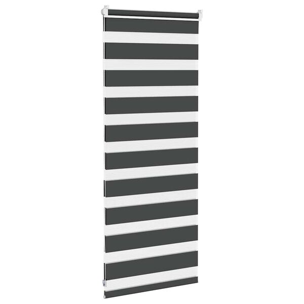 vidaXL Zebra rolgordijn 65x100 cm stofbreedte 60,9 cm zwart