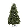 vidaXL Kunstkerstboom met 300 LED Groen 210 cm PVC en Metaal