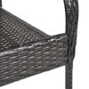 vidaXL Tuinstoelen stapelbaar 2 st poly rattan bruin