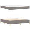 vidaXL Bedframe met matras Taupe 180 x 200 cm Stof