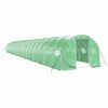 vidaXL Tuinkas met stalen frame 60 m&sup2; 20x3x2 m groen