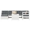 vidaXL 7-delige Loungeset massief grenenhout wit