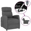 vidaXL Fauteuil elektrisch verstelbaar stof donkergrijs