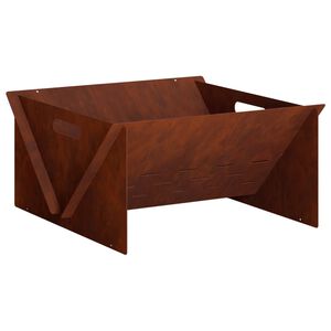 vidaXL Vuurkorf Roestkleurig 40 x 40 x 20 cm weervast staal