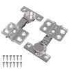 vidaXL Scharnier 2 st Nikkel 85 x 52,5 x 9,5 mm IJzer