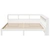 vidaXL Bed met boekenkast zonder matras grenenhout wit 180x200 cm