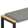 vidaXL Bankkussen Textured Velvet Donkergrijs Diepte 35 cm