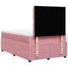 vidaXL Boxspring met matras fluweel roze 120x190 cm