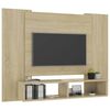 vidaXL Tv-wandmeubel 120x23,5x90 cm bewerkt hout sonoma eikenkleurig