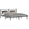 vidaXL Bedframe zonder matras bewerkt hout bruin eikenkleur 160x200 cm