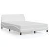 vidaXL Bedframe "Dover" kunstleer wit 140x200 cm