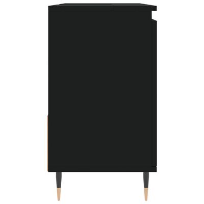 vidaXL Badkamerkast 65x33x60 cm bewerkt hout zwart