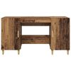 vidaXL Bureau met plank Oud Hout 140 x 50 x 75 cm Bewerkt hout
