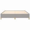 vidaXL Bedframe zonder matras stof lichtgrijs 160x200 cm