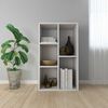 vidaXL Boekenkast/dressoir 50x25x80 cm bewerkt hout wit