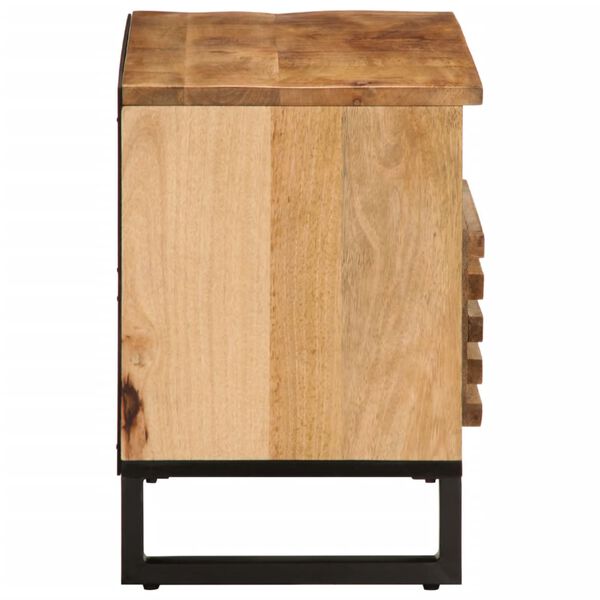 vidaXL Tv-meubel 80x34x46 cm massief ruw mangohout