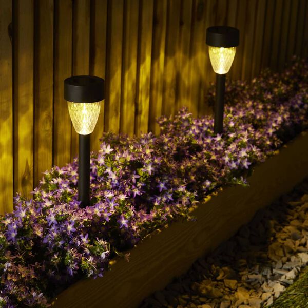 Luxform Tuinlampen Montpellier 4 st solar LED zwart