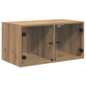 vidaXL Wandkast 68 x 37 x 35 cm Bewerkt hout Artisan Eiken